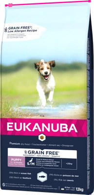 EUKANUBA Puppy&Junior Small/Medium Grain Free 12kg 