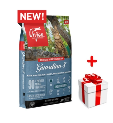 ORIJEN Guardian 8 Cat 4,5kg + niespodzianka dla kota GRATIS!