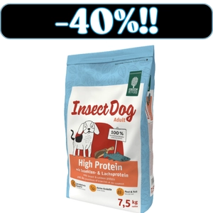 GREEN PETFOOD InsectDog High Protein 7,5kg / data ważności 13.03.2026
