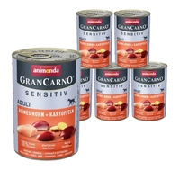 ANIMONDA GranCarno Sensitiv  Adult Dog smak: Kurczak + ziemniaki  6x400g