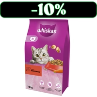 WHISKAS Adult 14 kg - sucha karma dla dorosłego kota, z pyszną wołowiną 
