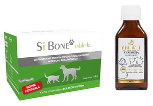 BIOVICO SIBONE 120 tabletek + Lab-V Olej z Łososia 100% Dla Psa i Kota w Każdym Wieku 100ml Tłoczony Na Zimno GRATIS !!!