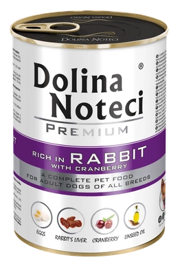 Dolina Noteci Premium Królik z żurawiną 400g