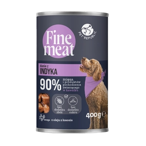 PetRepublic Fine Meat danie z indyka 400g dla psa