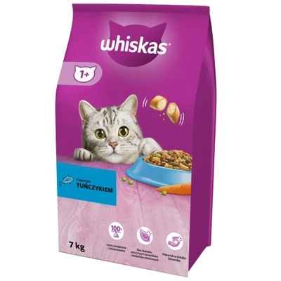 WHISKAS Adult 6,5 kg - sucha karma dla dorosłego kota, z pysznym tuńczykiem  /Opakowanie uszkodzone (6913) !!!