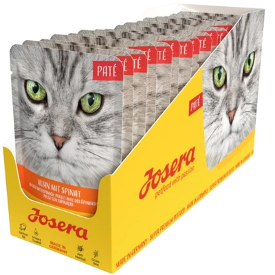 Josera Pate Kurczak ze szpinakiem 16x85g
