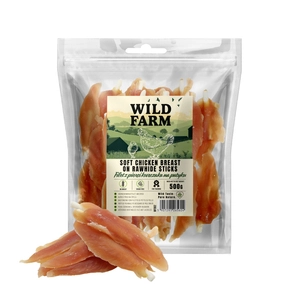 WILD FARM Filet z piersi kurczaka na patyku 500g przysmak dla psa