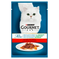 Purina Gourmet Perle Karma dla kotów mini fileciki w sosie z wołowiną i marchewką 85g