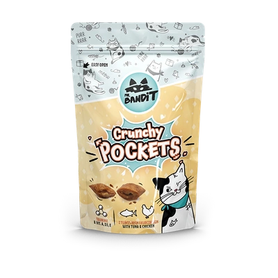 Mr Bandit Crunchy Pockets z tuńczykiem i kurczakiem 40g	