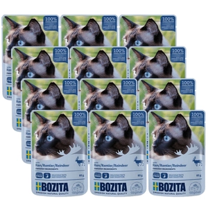 BOZITA Kawałki w galaretce z reniferem (saszetka) 12x85g