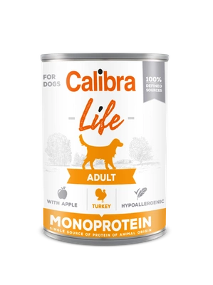 CALIBRA Dog Life Adult Turkey with apples 24x400g