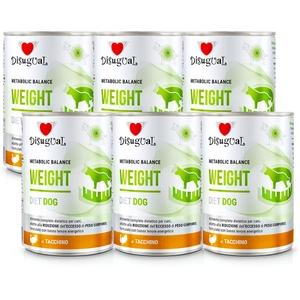 Disugual Karma mokra dla psa Weterynaryjna WEIGHT Indyk (dorosły) 6x400g