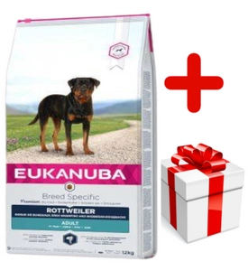 Eukanuba adult rottweiler 12kg +niespodzianka dla psa GRATIS!