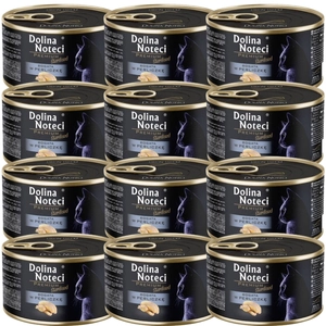 DOLINA NOTECI Premium Sterilised dla kota bogata w perliczkę 12x185g