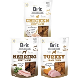 BRIT Jerky Snack Meaty Coins Mix Smaków 3x80g
