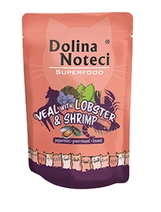 DOLINA NOTECI Superfood cielęcina z homarem i krewetkami saszetka 85g
