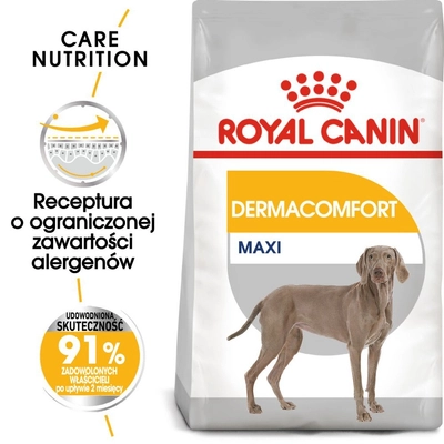 ROYAL CANIN CCN Maxi Dermacomfort 12kg karma sucha dla psów dorosłych, ras dużych, o wrażliwej skórze, skłonnej do podrażnień/Opakowanie uszkodzone (2843,3349, 3591, 4036, 4258,6476) !!! 