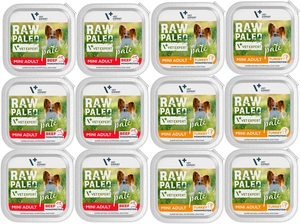 Vetexpert RAW PALEO PATE MINI Mix Wołowina+Indyk - 12x 150g