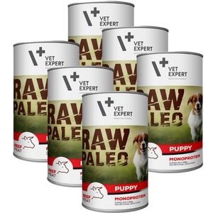 Vetexpert RAW PALEO puppy beef 6x400g - wołowina puszka