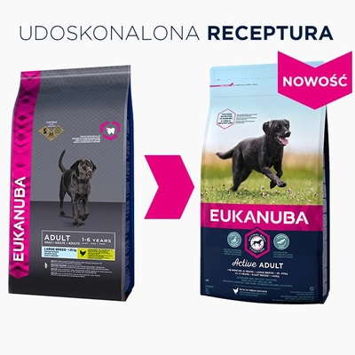 EUKANUBA Adult Large Breed Chicken 15kg / Opakowanie uszkodzone (7494) !!! 