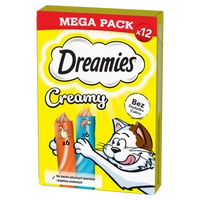 DREAMIES Creamy z kurczakiem i z łososiem 12x10g