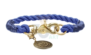 HUNTER Obroża List ciemnoniebieska 40cm