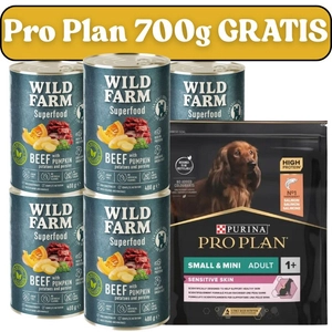 WILD FARM Superfood Beef 6x400g bezzbożowa karma dla psa