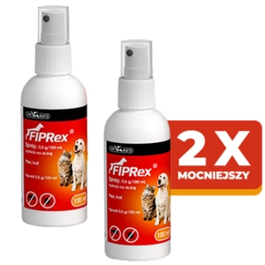 Fiprex Spray, 0,5 g/100 ml, roztwór na skórę dla psów i kotów (2szt)