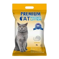 Premium Cat Żwirek Bentonitowy Zbrylający - Cytrynowy dla kota 5L-3,9kg /Opakowanie uszkodzone (3178) !!!