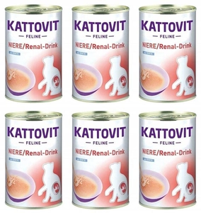 Kattovit Drink Niere/Renal kaczka 6x135ml puszka