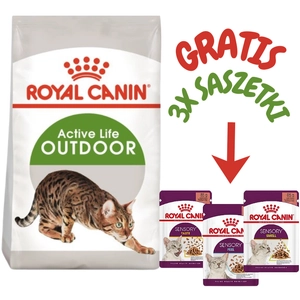 ROYAL CANIN  Outdoor 30 10kg karma sucha dla kotów dorosłych, wychodzących na zewnątrz + 3 SASZETKI GRATIS!!!