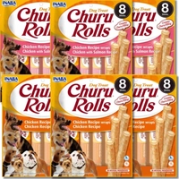 INABA Churu Rolls Dla Psa- Kurczak 3x(8x12g) + Kurczak z Łososiem 3x(8x12g)