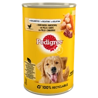 PEDIGREE Adult puszka 400g - mokra karma pełnoporcjowa dla dorosłych psów, z kurczakiem i marchewką w galaretce