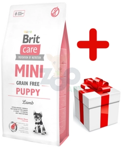 BRIT CARE Mini Grain-Free Puppy Lamb 7kg + niespodzianka dla psa GRATIS!