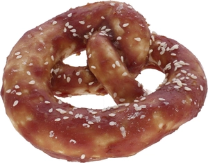 Precel XXL z surowej skóry, z kaczką, 10x10 cm, 75 g