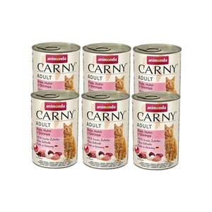 ANIMONDA Cat Carny Adult smak: indyk i krewetki 6 x 400g