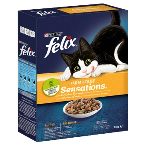 Felix Farmhouse Sensations z mieszanką kurczaka i indyka i z warzywami 1kg