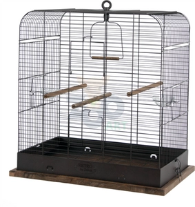 Zolux Klatka Retro Madelaine dla ptaków 54x34x53cm - ciemny brąz - miedź antyczna