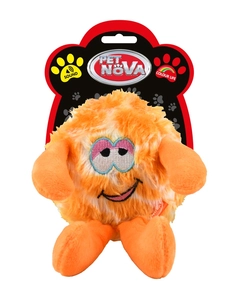 DOG LIFE STYLE pomarańczowy Potworek zabawka pluszowa 17cm