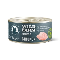 WILD FARM Mousse Chicken 85g - bezzbożowy mus dla kota