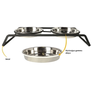 DINGO-zestaw metalowy dla kota-2x180 ml