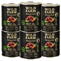 WILD FARM Monoprotein Beef 6x800g hipoalergiczna karma dla psa