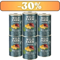 WILD FARM Superfood Beef 6x400g bezzbożowa karma dla psa