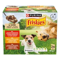 PURINA Friskies Karma dla dorosłych psów w sosie 24 x 85 g