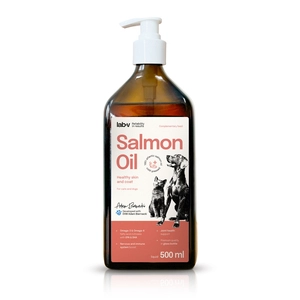 Lab-v Olej z Łososia 100% Dla Psa i Kota w Każdym Wieku 500ml Tłoczony Na Zimno