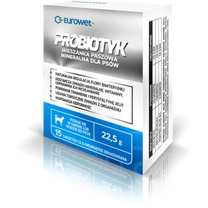 Eurowet Probiotyk w saszetkach dla psów 15 x 1,5g