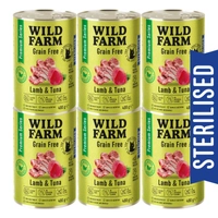 WILD FARM Premium Grain Free Lamb and Tuna 6x400g  - bezzbożowa karma dla kota sterylizowanego