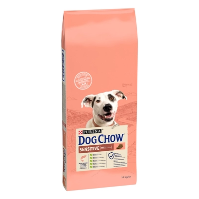 PURINA Dog Chow Adult Sensitive Salmon 14kg /Opakowanie uszkodzone (2060,2148) !!!