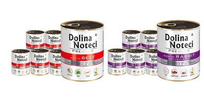  Dolina Noteci PREMIUM bogata w wołowinę i królika z żurawiną 24x800g