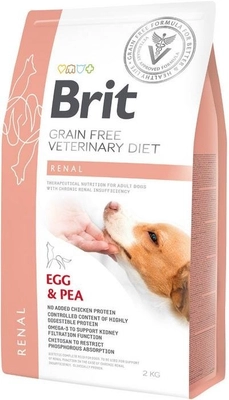 Brit gf veterinary diets dog Renal 2kg / Opakowanie uszkodzone (7328) !!! 